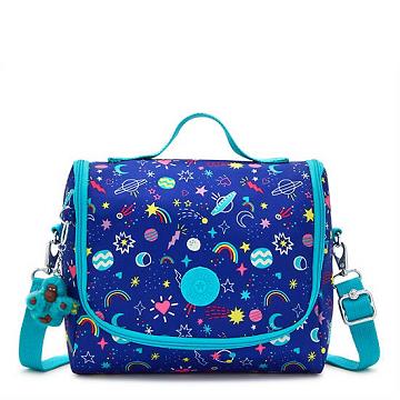 Kipling New Kichirou Printed Lunch Bag Taske Blå | DK 2157NW